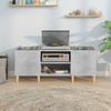 VidaXL Record Cabinet Concrete Grey 121x38x48 Cm Engineered Wood 831929