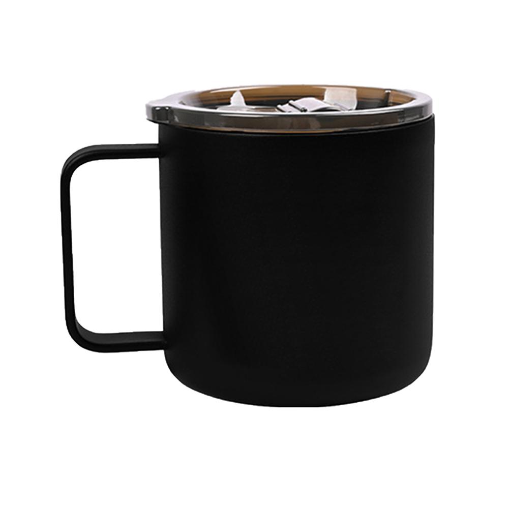 Insulated Coffee Mug With Lid Double Wall Vacuum Coffee Tumbler With Handle Premium Thermal Travel Coffee Mug chasing twilight black #1