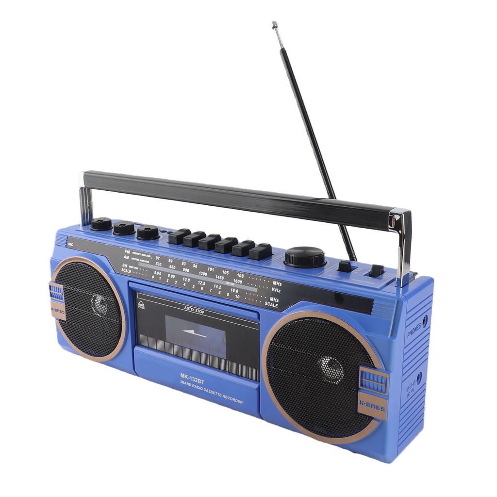 AM FM SW Cassette Player Vintage Great Sound Quality USB Port 3.5mm In Tape Recorder