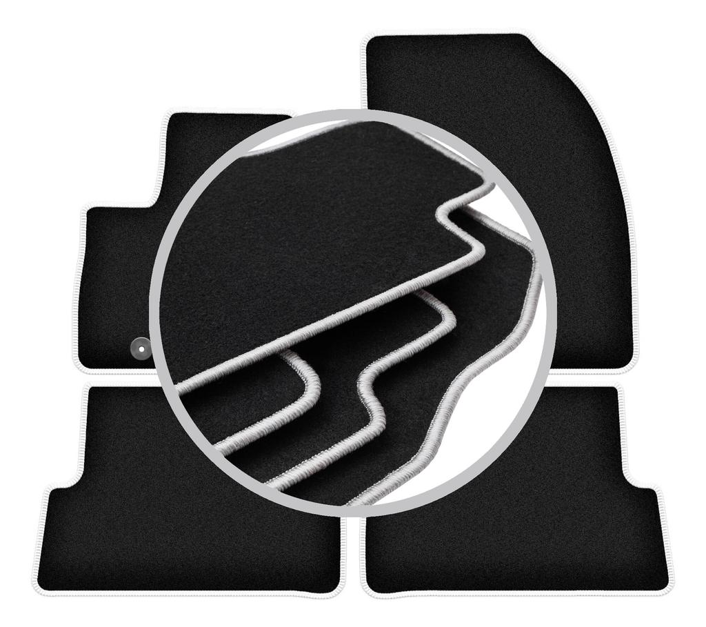 CARLUX-SILVER car mats for: Ford C-MAX MK1 minivan (2003-2010)