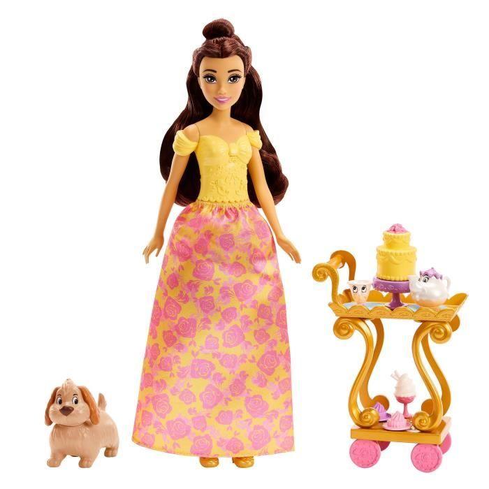 Princesse Disney - Belle Et Son Service À Thé - Poupées Mannequins - 3 Ans Et +