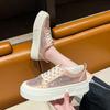 2025 New Spring and Autumn Thick-soled Fashion Board Shoes Women's Versatile Popular Rhinestone Silver Sports and Leisure Shoes Trend