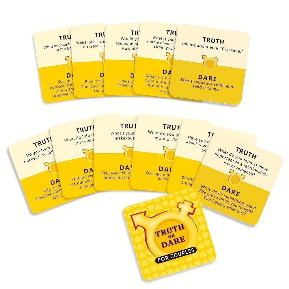 Truth Or Dare Card Romantic Game,for Couples Lovers Board Game Drunk Couples Drinking Game Card Christmas Thanksgiving Gift