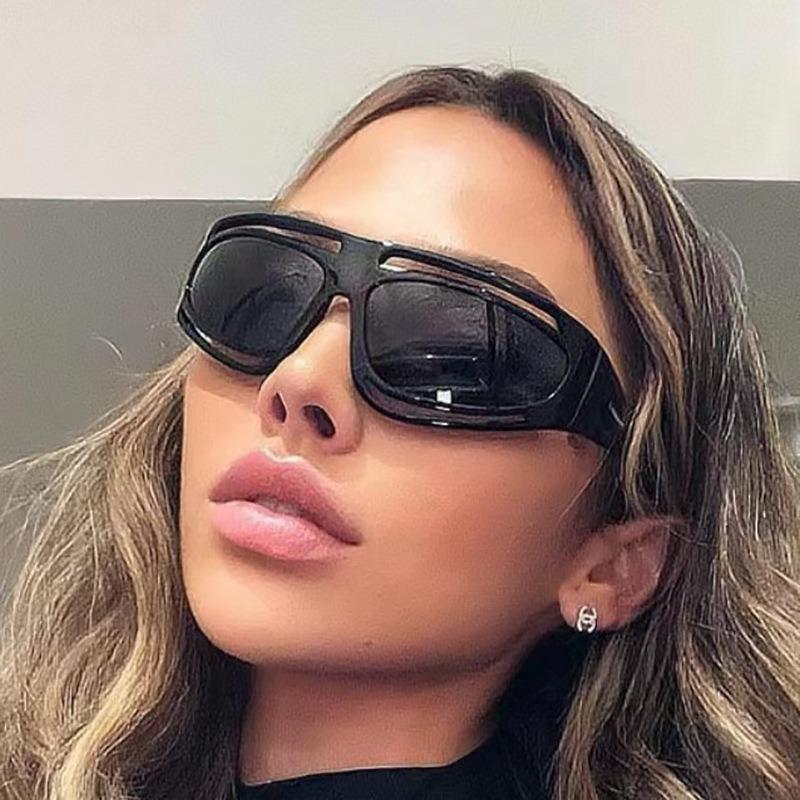 New Women Y2K Sports Sunglasses Retro Men Outdoor Cycling Eyeglasses Sexy Girl Pography Eyewear UV400
