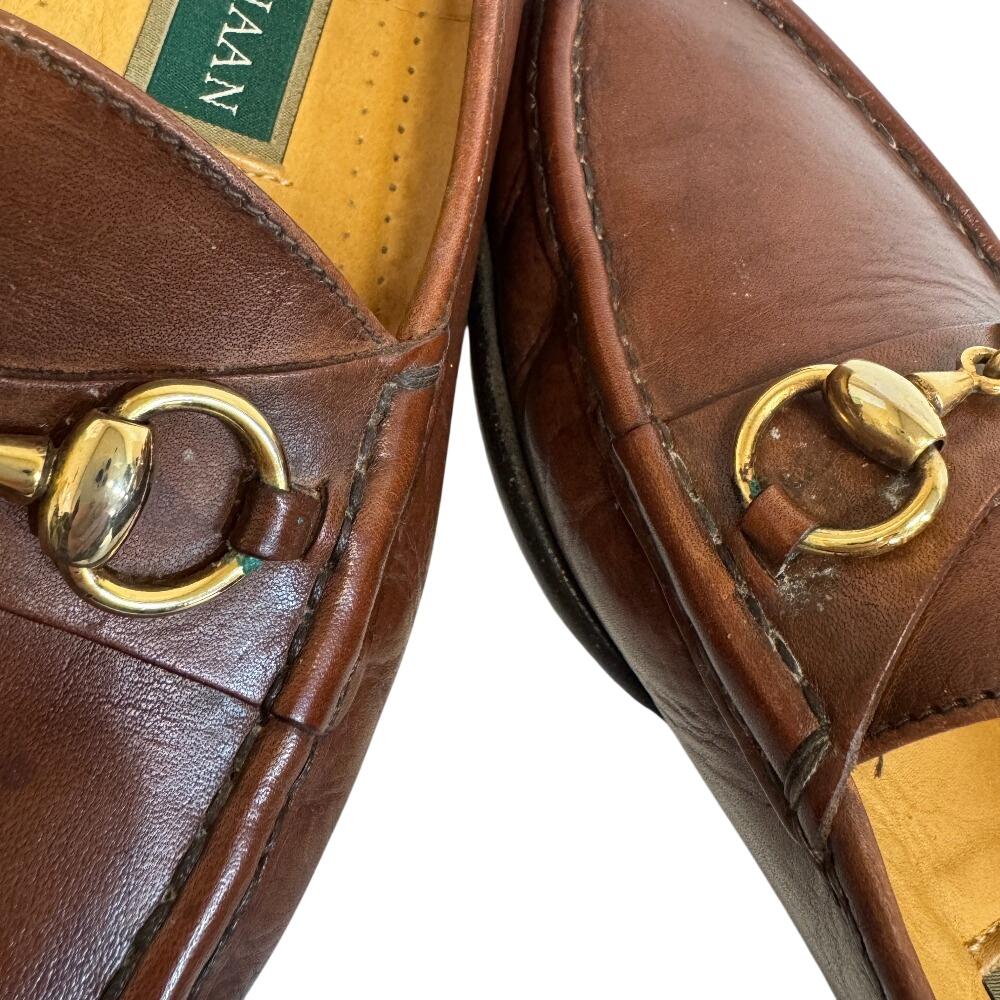 COLE HAAN Horsebit leather loafers Brown leather Women Used