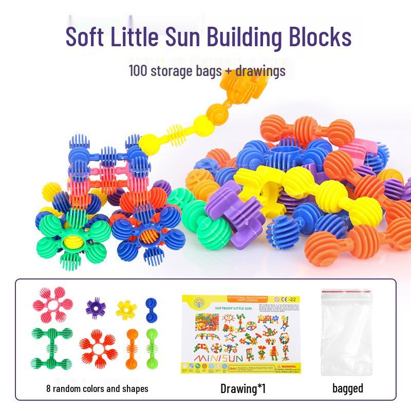 Kindergarten Building Block Toys: Little Sunflower Early Education Puzzle for Boys