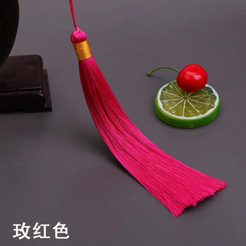 17CM Long Tassel Spike Chinese Clothing DIY Accessories Musical Instrument Pendant Ice Silk Vertical Spike Tassels for Crafts