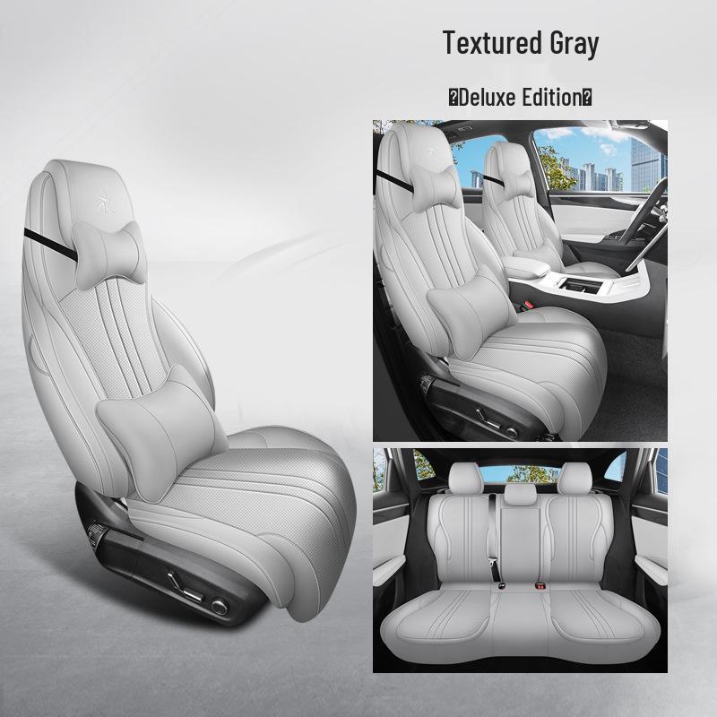 Galaxy L7 Full Leather Car Seat Cushion - Universal Four Seasons Set for Five-Seaters