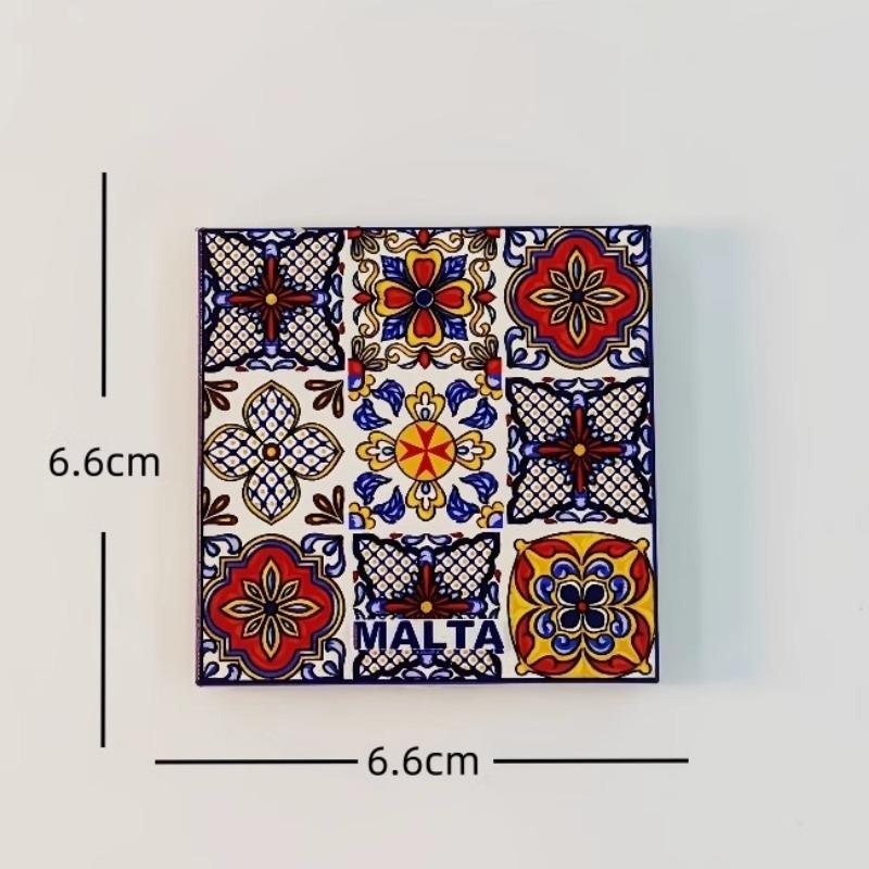 Malta Fridge Stickers Bus Travel Souvenirs Mosaic Fridge Magnets Home Decoration Wedding Gifts