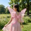 Organza Fairy Butterfly Wings Sparkle Kids Party Wings Creative Costume Wings  Christmas Gift