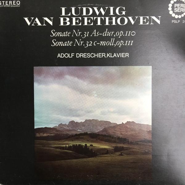 

LP Record LUDWIG VAN BEETHOVEN , ADOLF DRESCH - Sonate Nr. 31 As-dur, op. 110; Sona PSLP25 Perl Serie 1968 Germany Classical Used