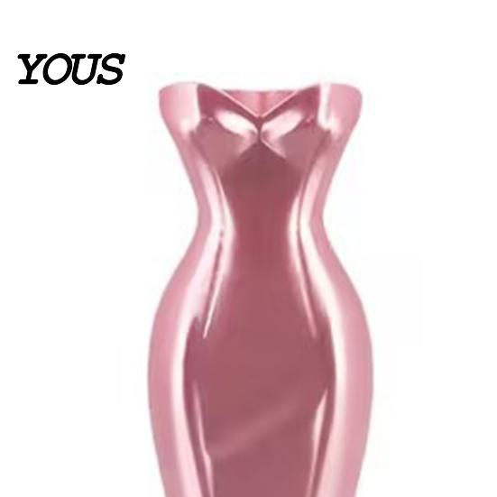 Smooth Line Vase Elegant Dress Shaped Vase, 3D Printed Minimalist Flower Holder, Modern Decorative Romantic Home Decor Bud for Living Room, Entrance,