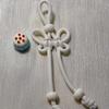 Colorful Candy Weave Bow Pendant Phone and Bag Keychain