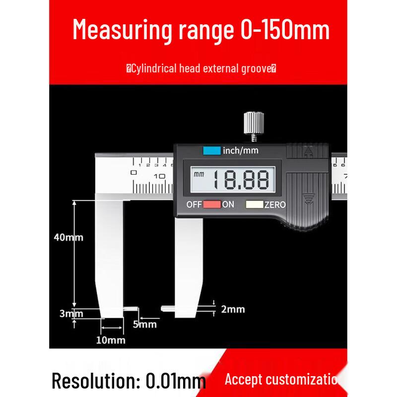 High-Precision Digital Groove Caliper