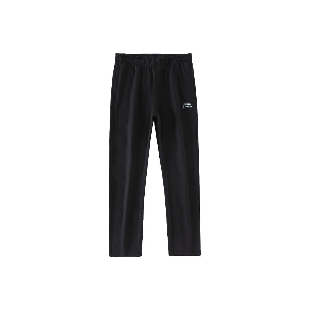 

Li Ning Black Logo Fashion Comfortable Versatile Casual Knitted Sports Pants Unisex pants AKLVCO3-1 S