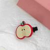 4Pcs Girl Hairpin Red Fruit Slice Decor Hair Clips Smooth Surface Rounded Edges Lightweight Hair Pins Hair Accessories
