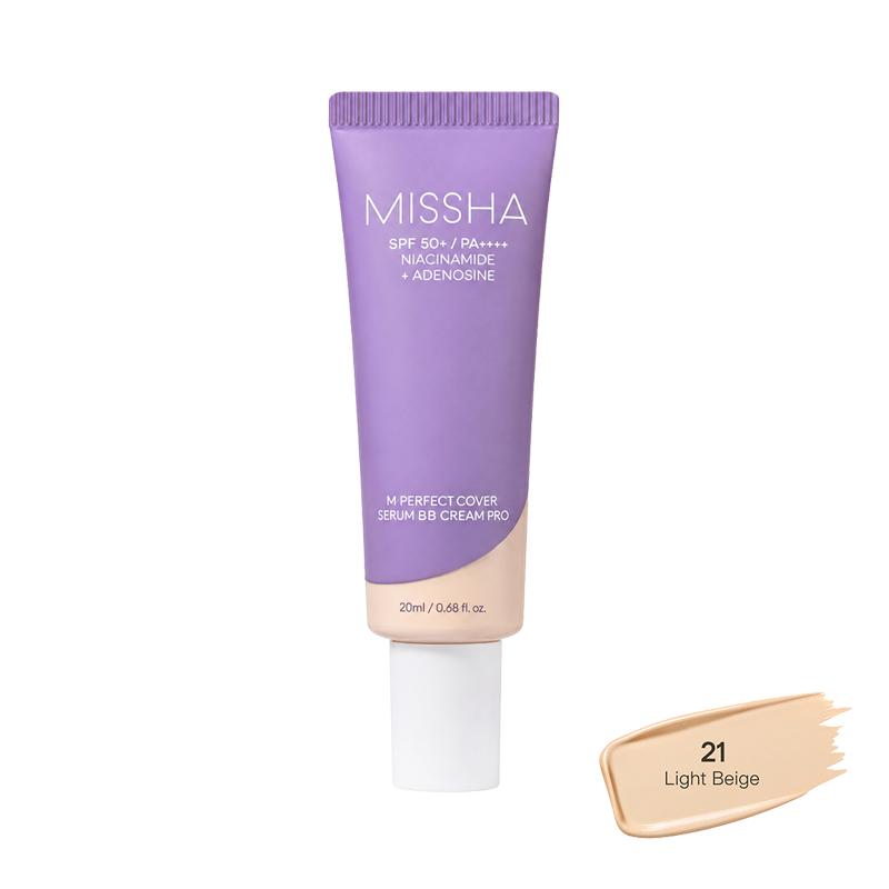 [Cardi B’s Pick] MISSHA M Perfect Cover Serum BB Cream Pro 20ml  SPF50+ PA++++ (35 Options)