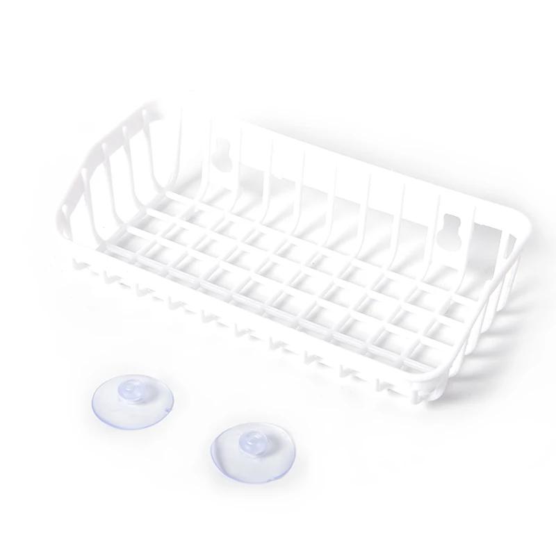 Wall Hanging Sink Drain Basket Kitchen Storage Rack with Suction Cup Bathroom Shelf Home Decoration Organizer Kitchen Gadgets