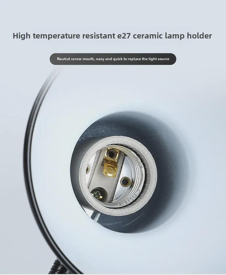 LED Iron Table Lamp: Eye Protection, Foldable Design for Bedrooms and Offices