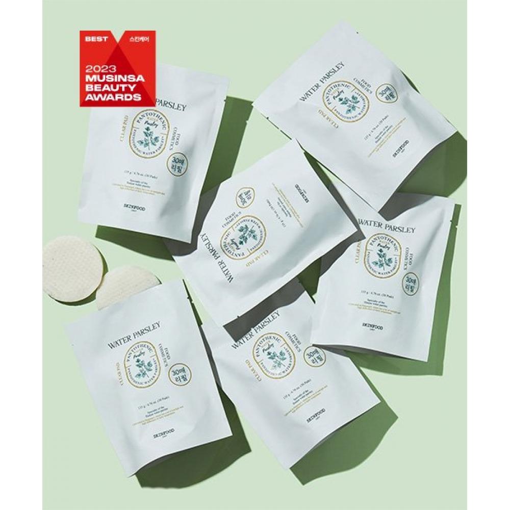 Skinfood Pantothenics Water Parsley Clear Pad 30 Sheets 2 Pack  1 Pack Extra Gift none