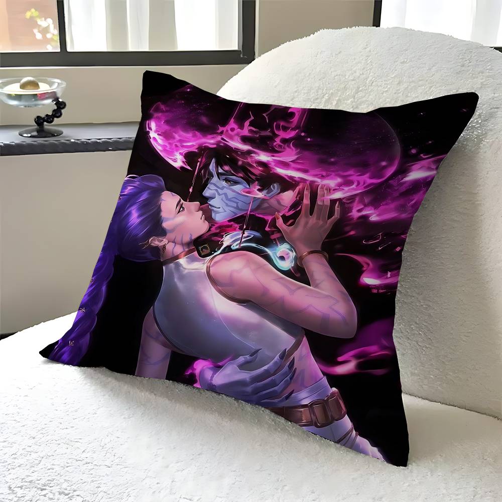 

KPop Demon Hunters Rumi Jinu Decorative Room Aesthetics Pillow Case Home Decor Bedroom Sofa Bed Couch Pillow Cover 45x45 12x12Inch