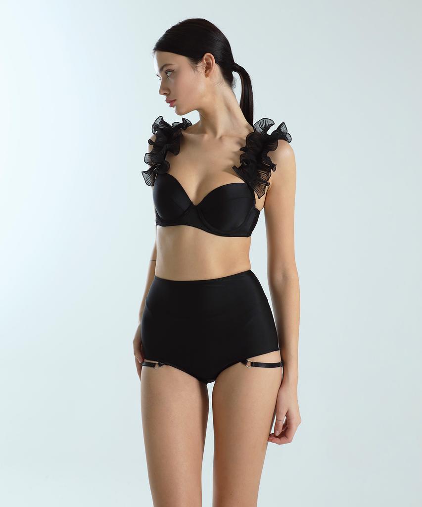 Sutiã de Biquíni VINAJ com Bojo 3/4 Fluido (Preto) (Tipo A)