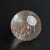 Eigado Red Rutilated Quartz Gold Needle Good Luck in Money and Power Amulet Sphere, 30mm, 40g, Quartz, Work, Stone,