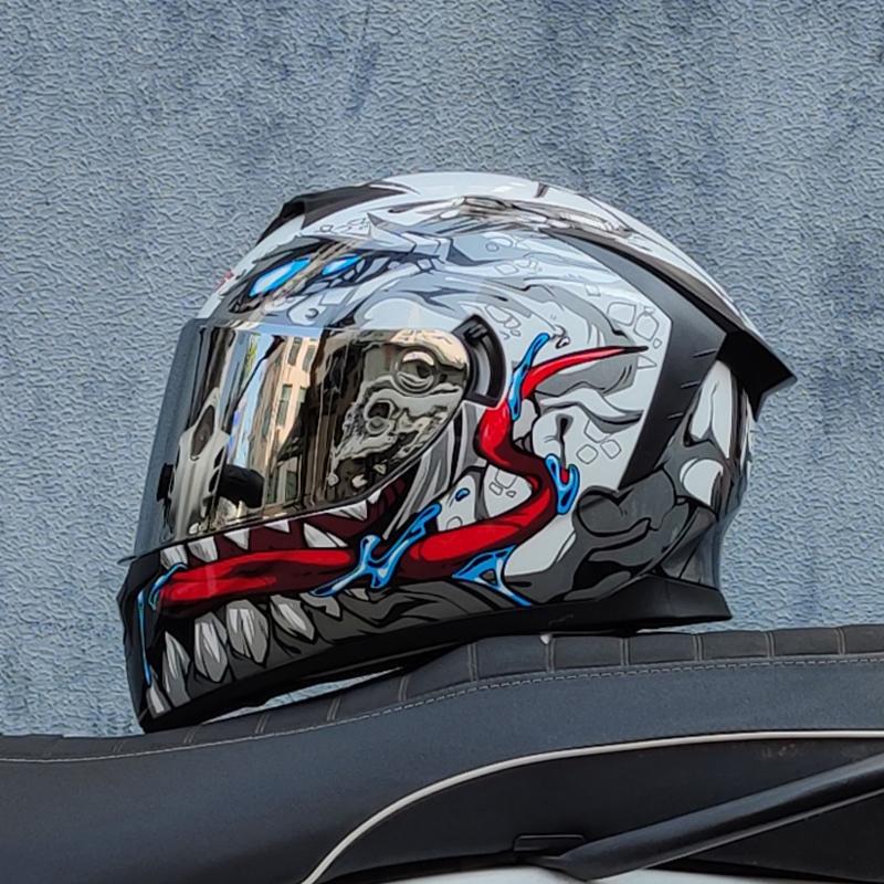 LVS tam yüz kask Casco Moto Capacete motosiklet kaskı yarış kaskı Casque Moto tam yüz Kask downhill DOT