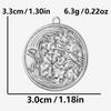 5pcs/Lot High Quality Steel Color Pentagram Star Sun Stainless Steel Pendant For Jewelry Making Supplies Handmade Bracelet Charm
