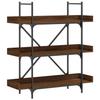 VidaXL 3-Tier Bookcase Brown Oak 100x33x108.5 Cm 837691