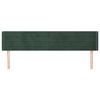 VidaXL Headboard with Ears Dark Green 203x16x78-88 Cm Velvet3118977