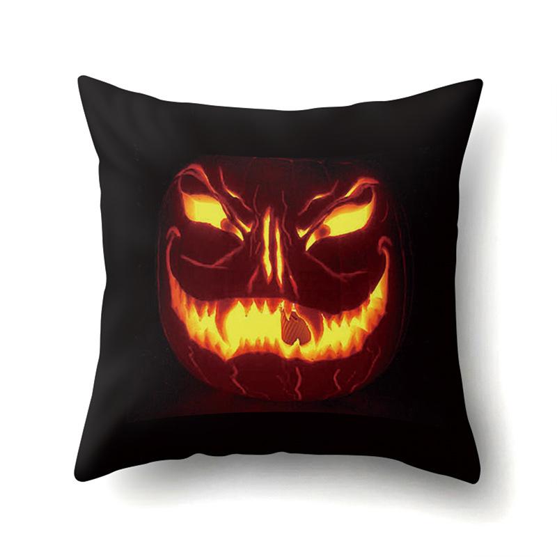 Halloween Pillowcase Car Waist Pillow Pumpkin Sofa Cushion Cover Office Home Living Room Pillowcase