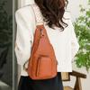 Soft Leather Chest Bag Vintage Fashion Women's Bags Crossbody Bag Backpack