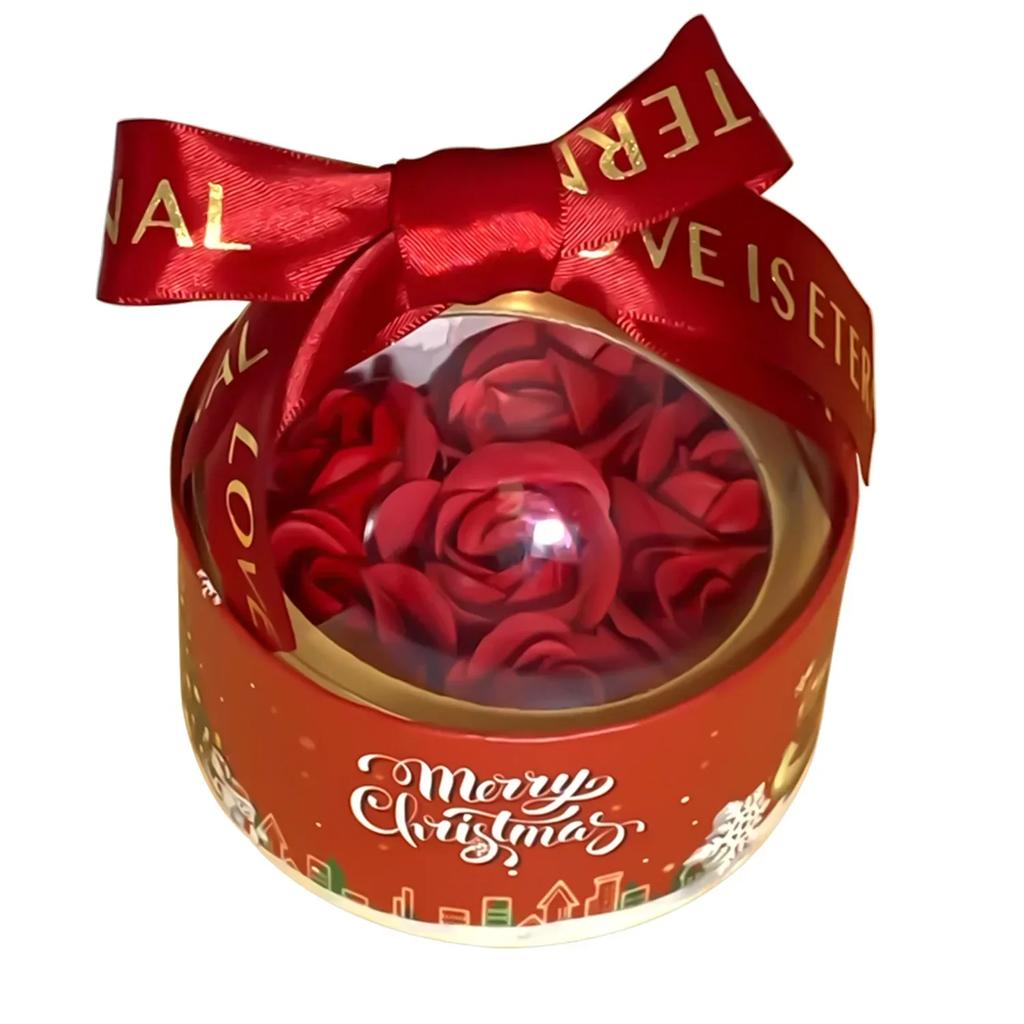 Rose Hug Bucket Hemisphere Round Rose Flower Packaging Box Christmas Valentine Flower Chocolate Box Gift Boxes Party Supplies