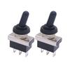 weideer 3Pcs Waterproof Toggle Switch 12V 25A SPDT ON/Off/ON 3 pin 3 Position Switch with Waterproof Cover for Auto Car KN3D-103