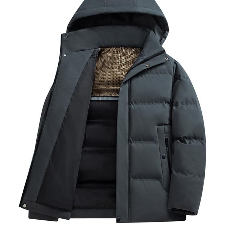 Мужская тяжелая куртка-пуховик с длинными рукавами и капюшоном Cozy Up (Доступно — фото 7