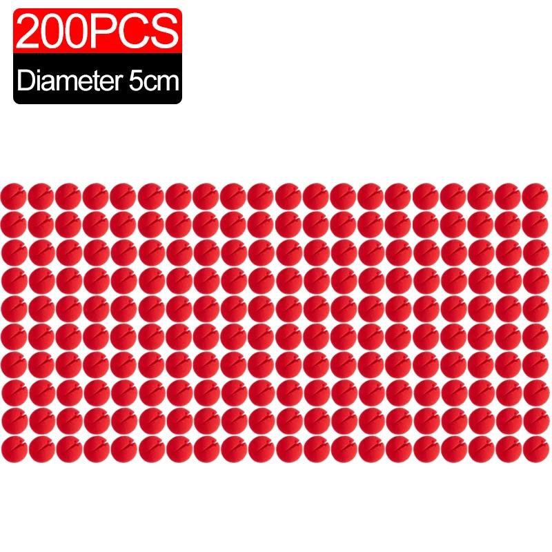 200/5Pcs Red Balls Foam Clown Noses Sponge Cosplay Costume Clown Noses For DIY Home Halloween Christmas Party Decors Supplies