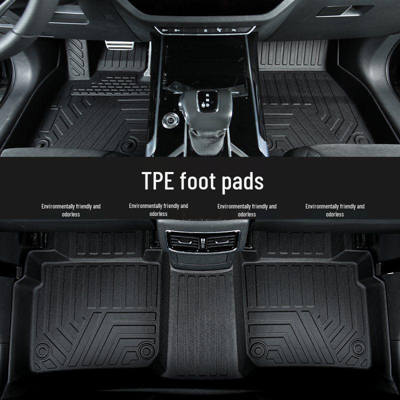 Galaxy E5 TPE Double-Layer Car Floor Mats: Driver, Passenger, and Rear Row Protection