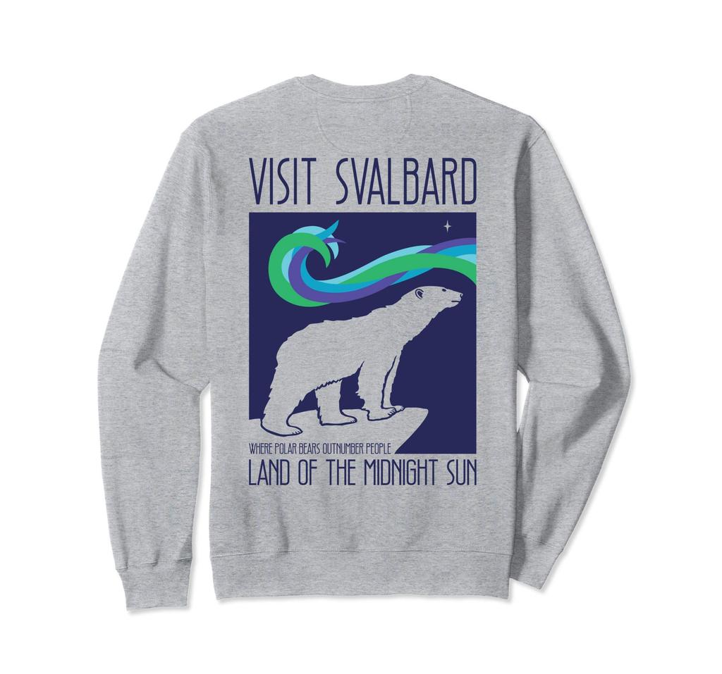 Svalbard Polar Bear | Northern Lights in Longyearbyen, Norway Sweatshirt