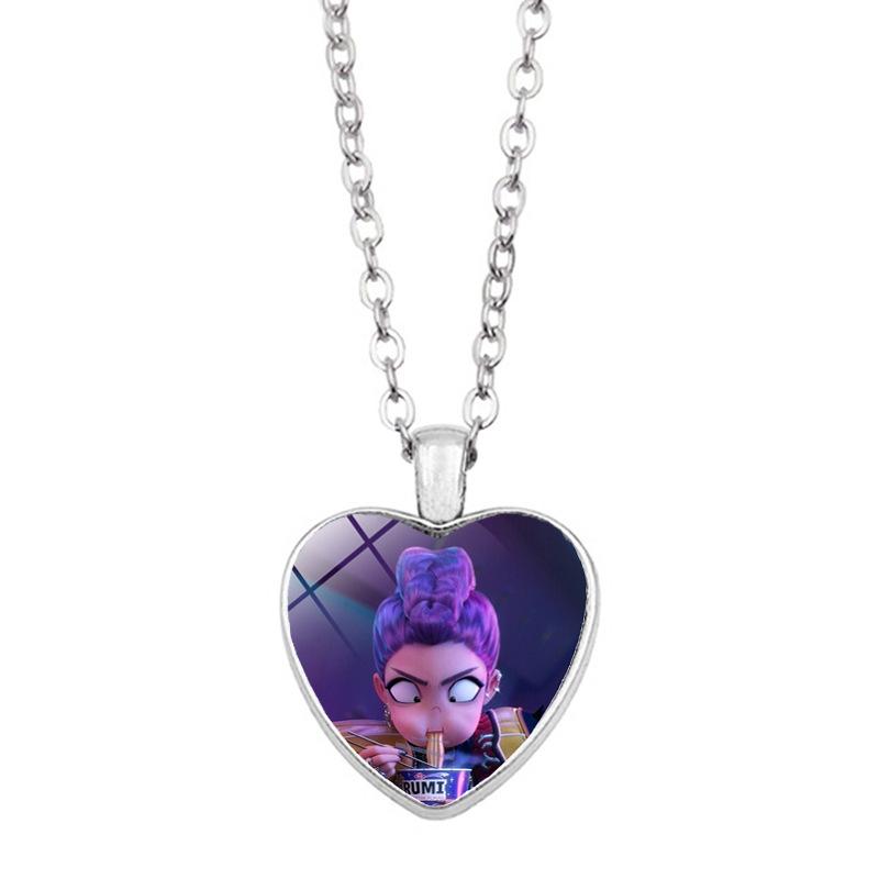Witch Hunters Heart Cartoon Anime Peripheral Fashion Pendant Necklace