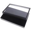 100 Ring Lady Jewelry Display Storage Box Case Tray Show Organiser Holder Black#