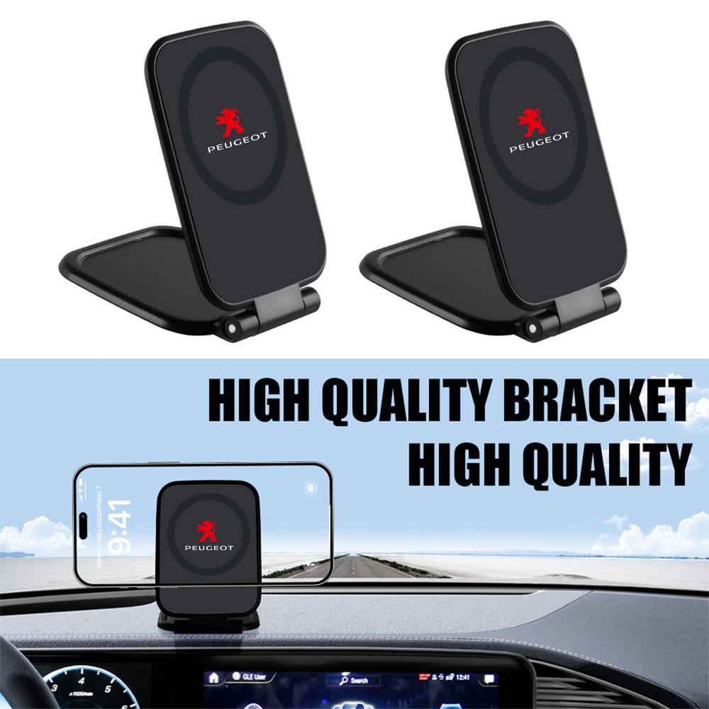 For Peugeot 308 406 508 3008 5008 607 2008 1008 108 107 1PCS ABS Car Vacuum Magnetic Bracket Strong Suction Bracket Center Cover