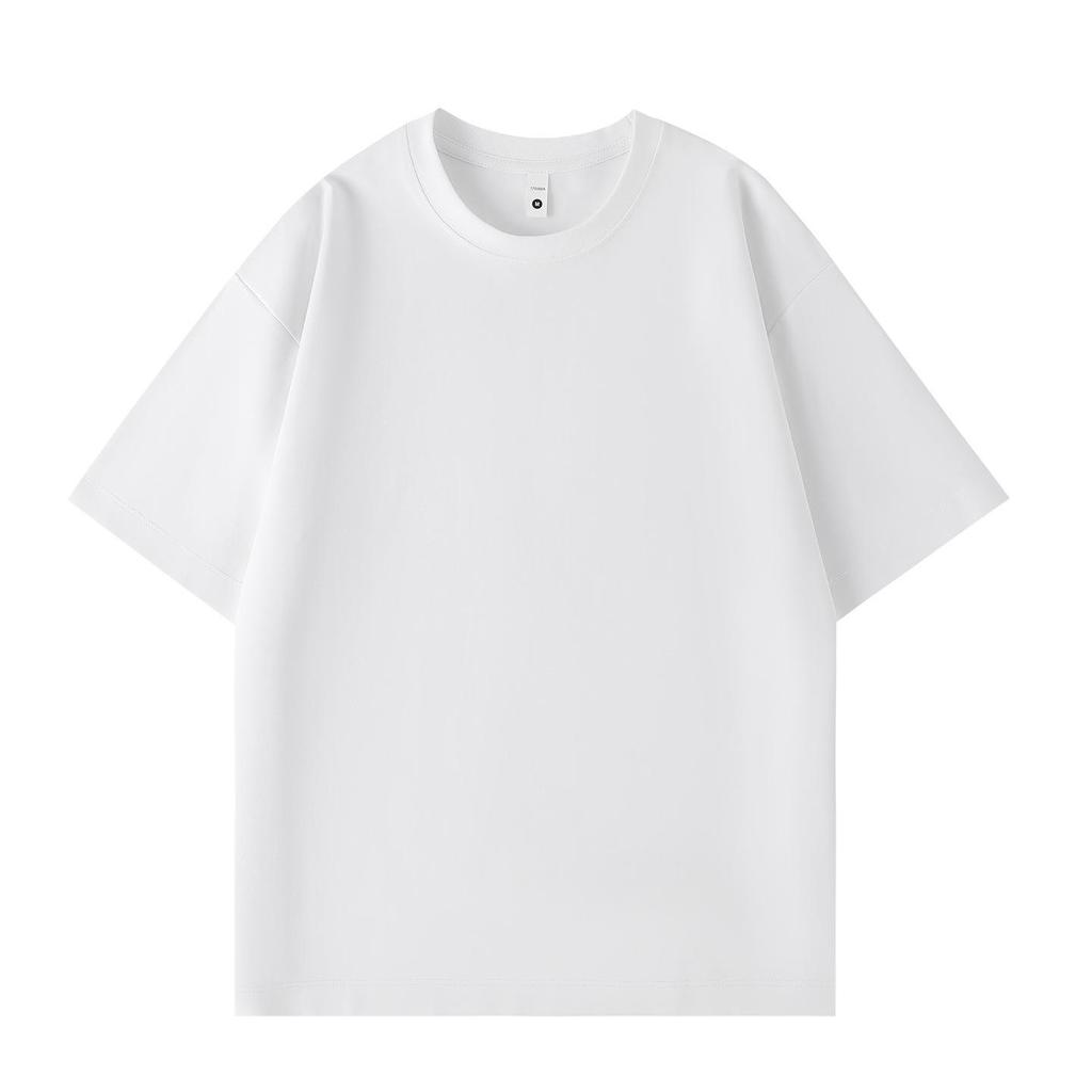 2026 Summer Lyocell Roman Cool Unisex Casual Solid Color Short Sleeve T-shirt