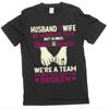 Men's Husband and Wife T-shirt Couple Valentine's Day Anniversary Family Gifts