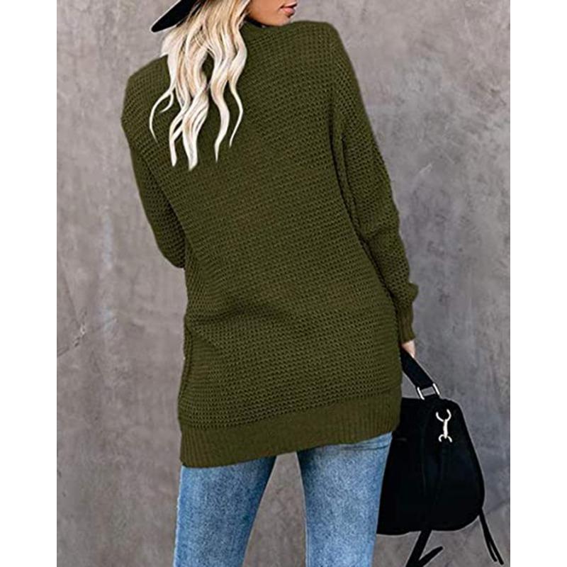 YYFS Women's Fashion Casual Solid Color Print Autumn Winter Long Sleeve Jackets & Coats