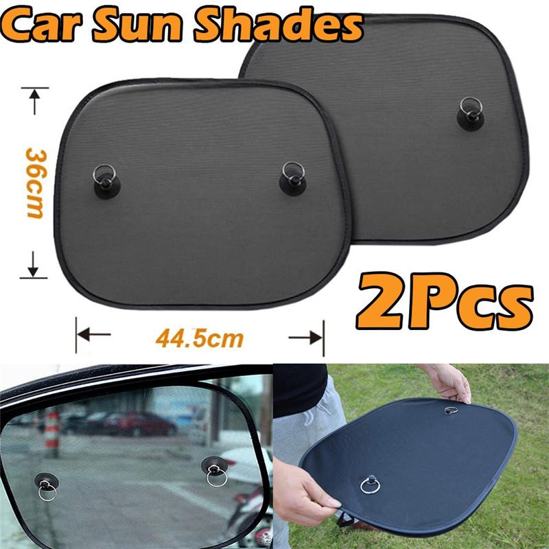 Buy 2Pcs Super Quality Black Side Car Sun Shades Rear Window Sunshades