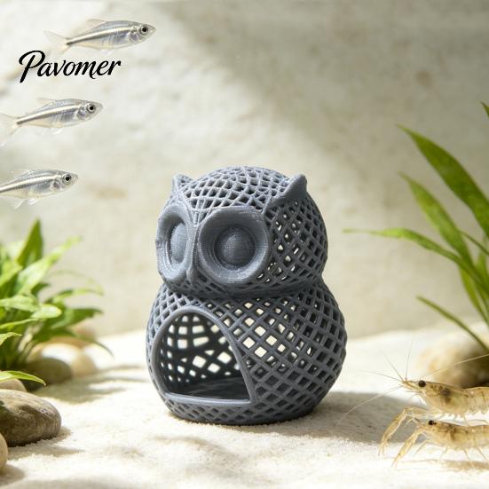 Underwater Cave for Shrimp Owl Fish Tank Hideout, Aquarium Cave, Hollow Colorful Hideout Hide Betta Decoration Decorative Small Pets