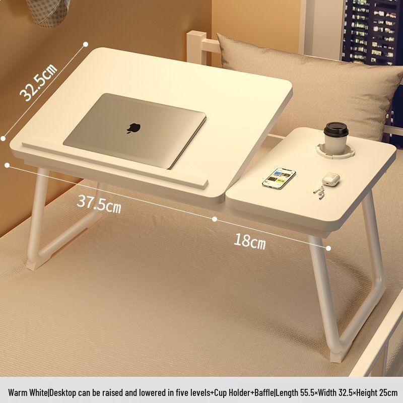 Portable Foldable Laptop Desk - Multi-functional Bedside or Dorm Study Table, No Installation Needed