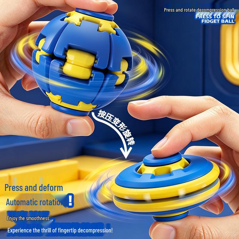 Cross-Border Rotating Decompression Spinner Ball - Fun Educational Fingertip Toy