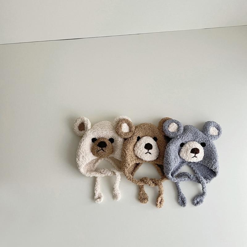 2023 NEU Mütze Babymütze Niedliche Bärenhaube Mode Winter Warme Mütze für Baby Kinder Neugeborenen Junge Mädchen 5-36 Monate